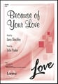 Because of Your Love SATB choral sheet music cover